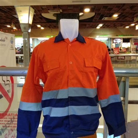 Baju Safety Kombinasi Top Seragam Safety Murah Baju Seragam Proyek - Seragam Proyek
