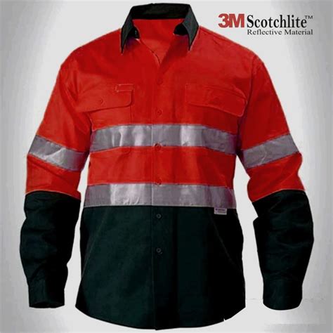 Baju Safety Merah Baju Tambang - Baju Tambang