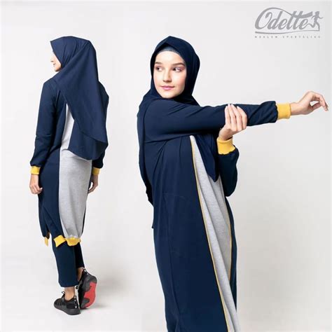 Baju Senam Muslimah Modis  Hijabers Merapat 5 Rekomendasi Baju Olahraga Muslimah Merek - Baju Senam Muslimah Modis