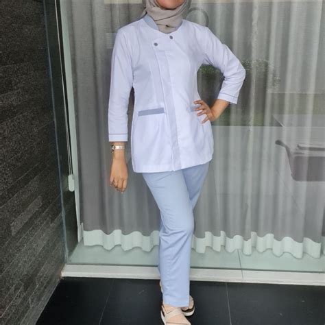 Baju Seragam Perawat Suster Klinik Lazada Indonesia Model Baju Perawat Berhijab - Model Baju Perawat Berhijab