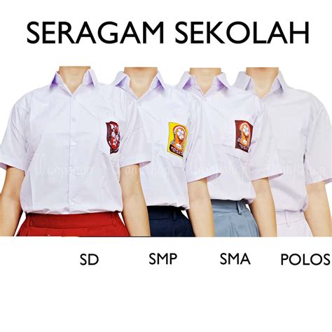 Baju Seragam  Seragam Smp 14 20 Baju Seragam Sekolah Atasan - Baju Seragam