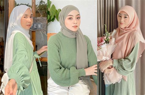 baju warna hijau sage cocok dengan jilbab warna apa