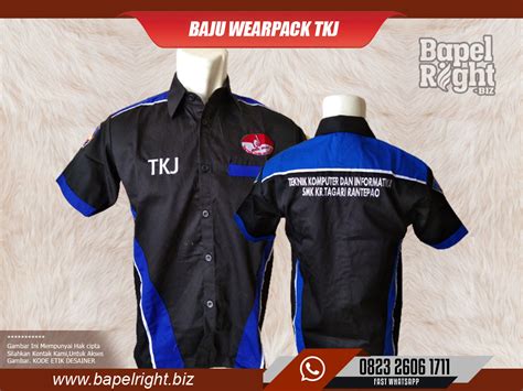 Baju Wearpack Smk  Baju Praktek Jurusan Multimedia Wearpack Smk Multimedia Bapelright - Baju Wearpack Smk