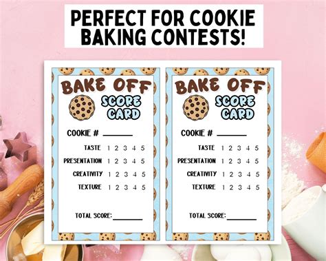 Bake Off Score Sheet
