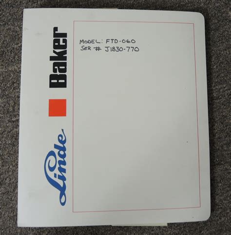 baker ftd manual