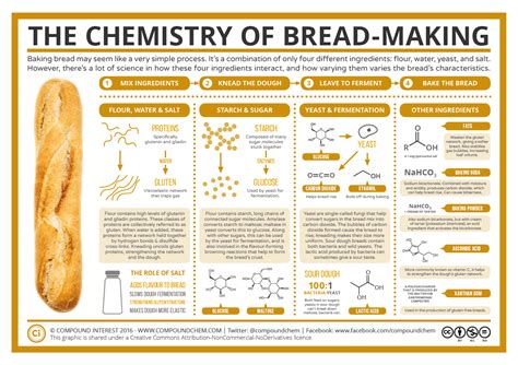 Baking Bread The Chemistry Of Bread Making Compound Bread Science - Bread Science