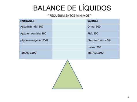 Balance De Liquidos