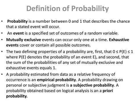 Balance Of Probabilities Definition
