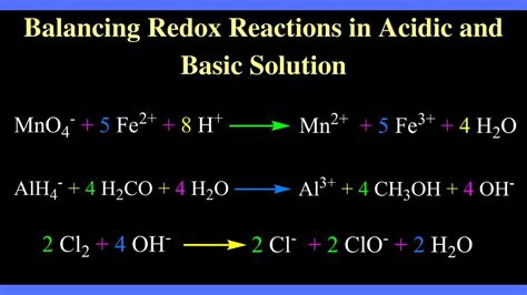 Balancing Redox Reactions Basic Solutions Practice Problems Channels Balancing Redox Reactions Worksheet Answers - Balancing Redox Reactions Worksheet Answers