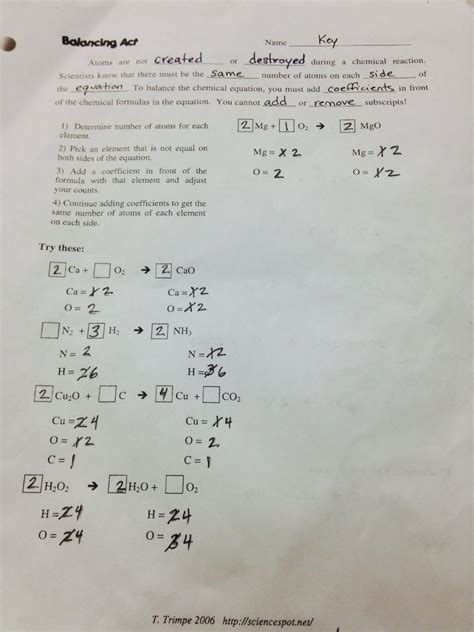 Read Online Balancing Act Practice Worksheet Answer Key 