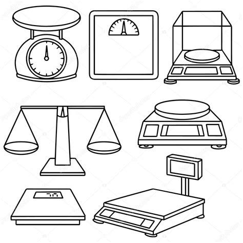 balanza de laboratorio dibujo - imágenes para colorear - clipart …