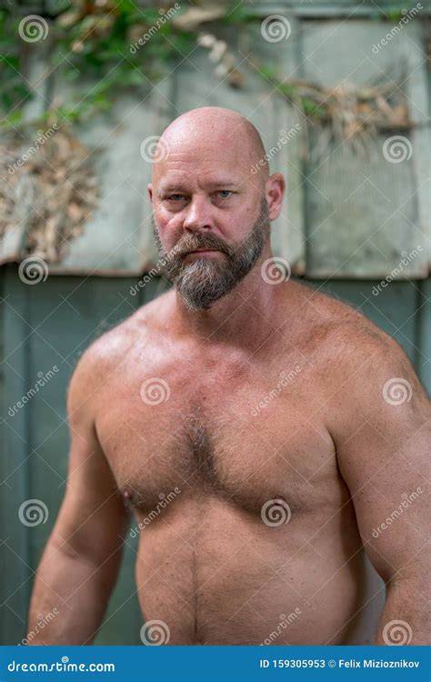 bald men nude