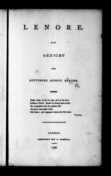 Ballade Von Bürger