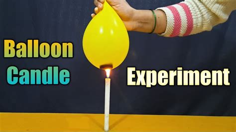 Balloon And Candle Experiment Playing With Rain Candle Science Experiment - Candle Science Experiment