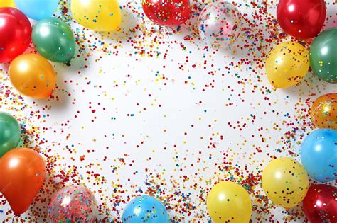 balloon and confetti borders for microsoft word
