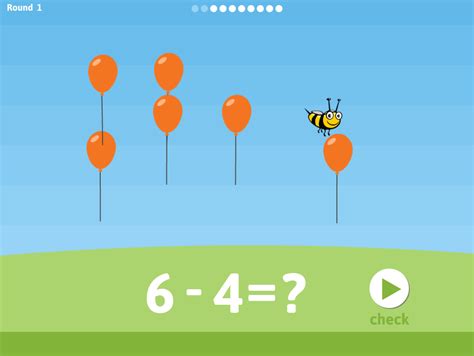 Balloon Pop Subtraction   Jungle Balloons Subtraction Play Free Games Online At - Balloon Pop Subtraction