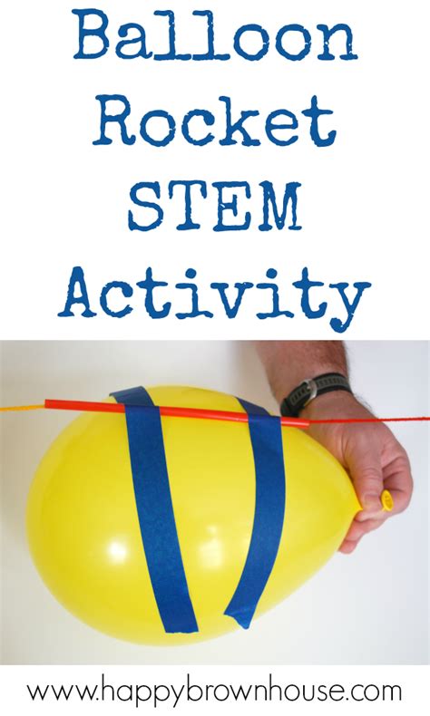 Balloon Rocket Experiment Stem Activity For Preschoolers Rocket Activities For Kindergarten - Rocket Activities For Kindergarten