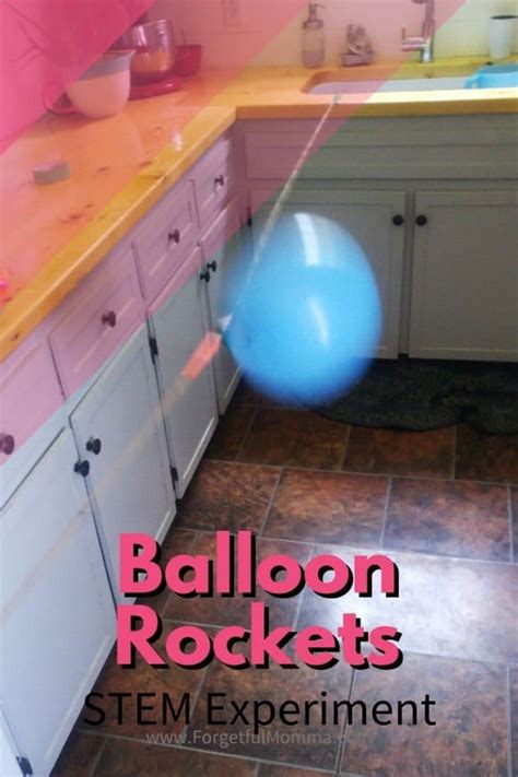 Balloon Rockets Stem Experiment Forgetful Momma Rocket Balloons Science Experiment - Rocket Balloons Science Experiment