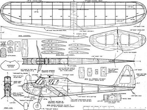 Balsa Model Airplane Plans How To Make Rc Airplanes