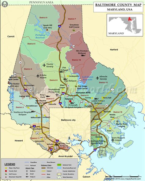 Baltimore County Map