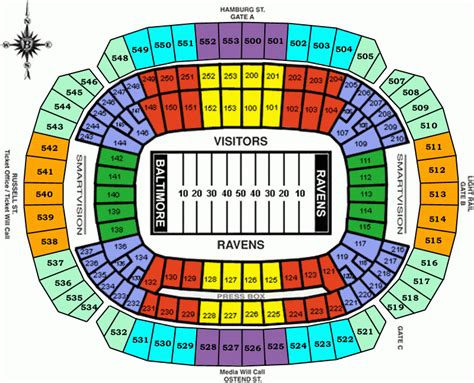 Baltimore Ravens Seating Chart