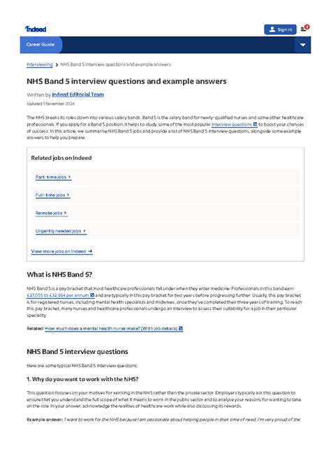 band 5 nursing interview questions and answers