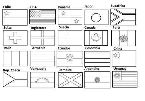 Banderas del Mundo para Colorear: Aprende y Diviértete