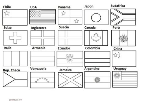 Banderas del mundo para colorear: Imprime y aprende sobre diferentes países y culturas
