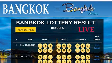 Bangkok Lottery Result