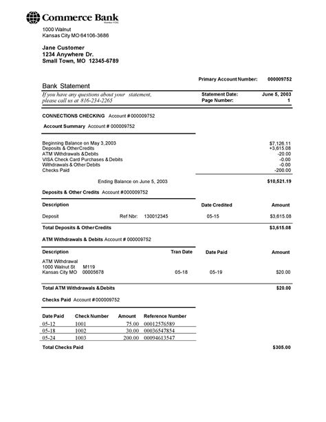 Bank Account Statement Generator