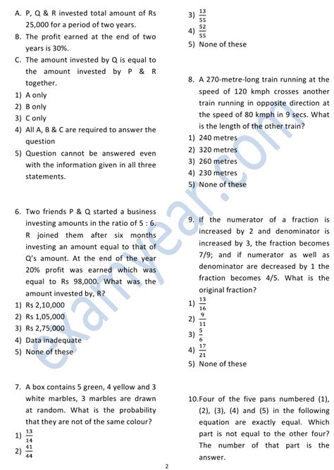 Read Online Bank Exam Question Papers With Answers 2011 