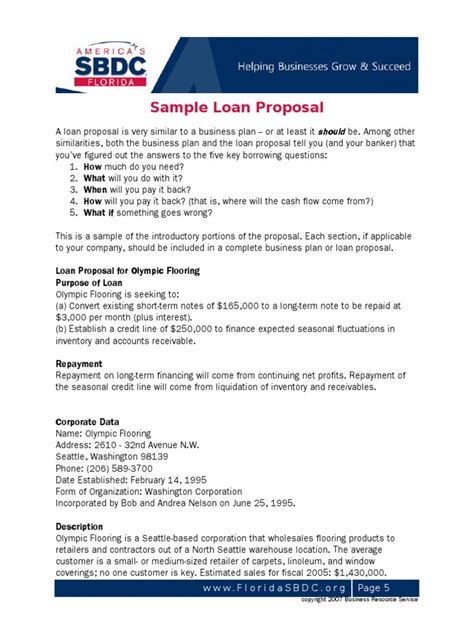 Full Download Bank Loan Proposal Document 