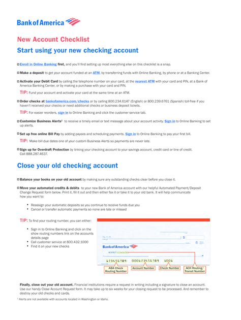 Download Bank Of America Documents 