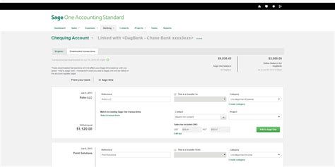 Banking Sage One