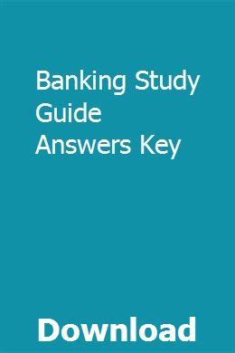 Read Online Banking Study Guide Answers Key 