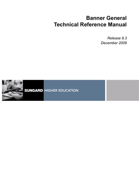 Banner General Technical Reference Manual 8