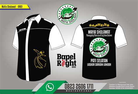 Bapelright  Desain Terbaru Kemeja Mafia Sholawat Baju Seragam Bapelright - Bapelright
