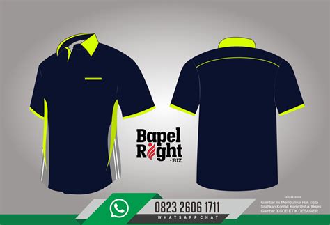 Bapelright  Update Desain Kaos Kerah Kombinasi 3 Warna Bapelright - Bapelright