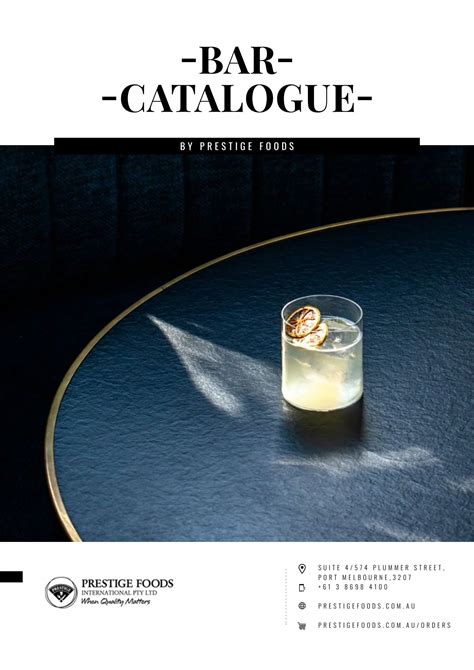 Bar Supply Catalog