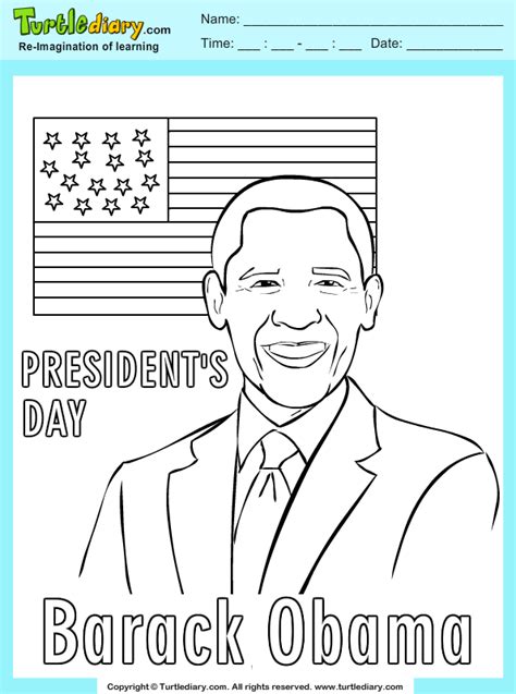 Barack Obama Coloring Sheet Turtle Diary Barack Obama Coloring Page - Barack Obama Coloring Page