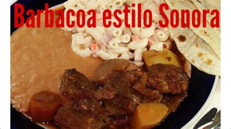 Barbacoa Estilo Sonora