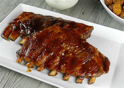 barbequing ribs