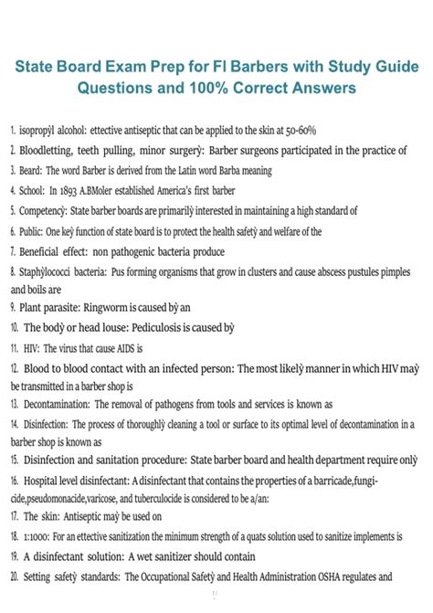Barber Instructor Prep Guide