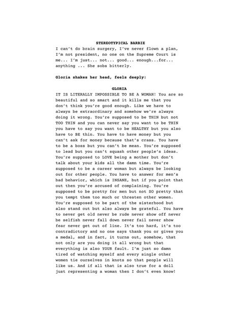 Barbie Movie Script