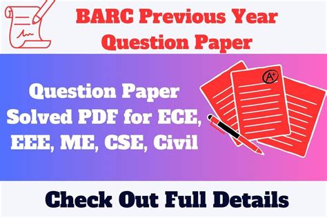 Read Barc Previous Year Papers 