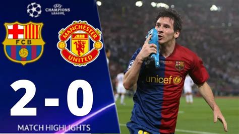 BARCA VS MU 2009：Results - FC Barcelona Official website - Official FC Barcelona