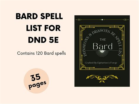 Bard Spell List