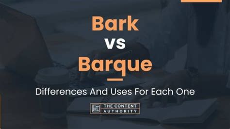 bark vs barque: What