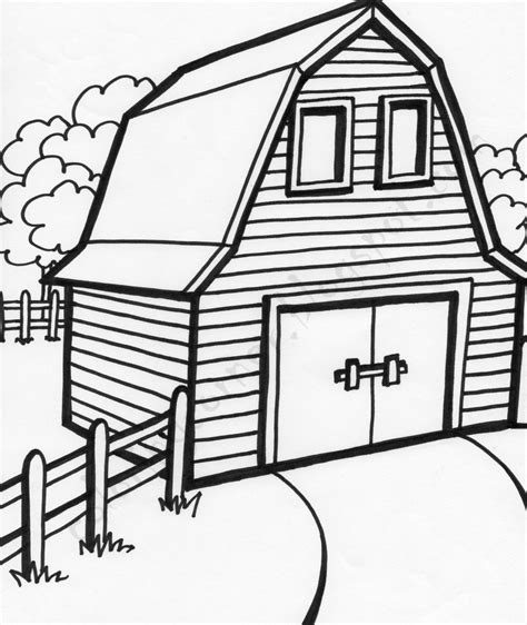 Barn Coloring Page Idea Free Download Tinamaze Com Barn Coloring Pages For Adults - Barn Coloring Pages For Adults