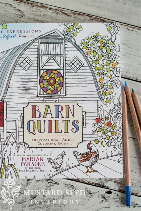 Barn Quilt Coloring Book Amp Art Journaling Miss Barn Coloring Pages For Adults - Barn Coloring Pages For Adults